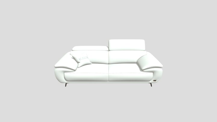 Perry - Sofa vang da 2 cho tua gat gu (4) 3D Model