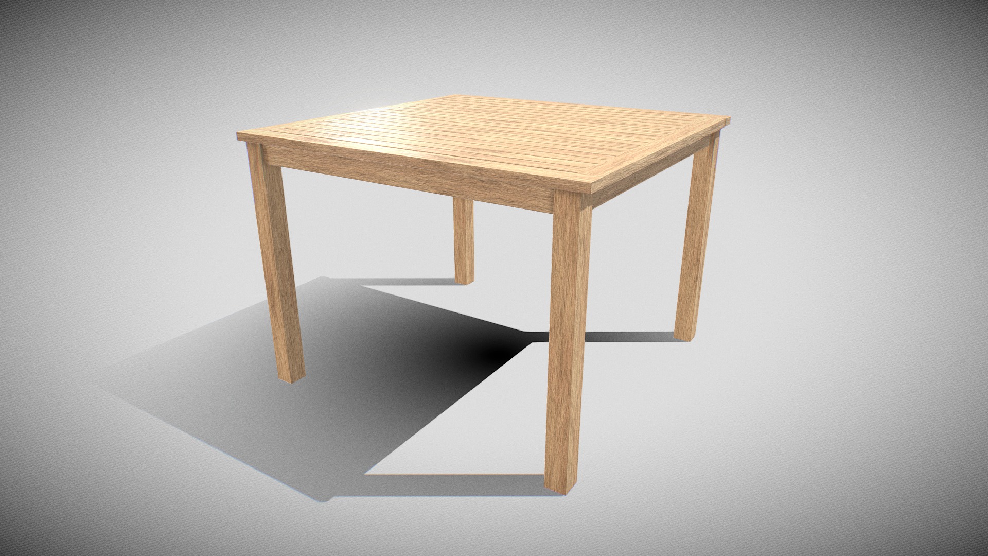 3D model Table wooden 06 - This is a 3D model of the Table wooden 06. The 3D model is about a wooden table on a white background.