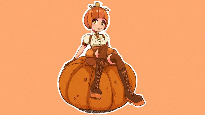 PumpkinGirl 3D Model