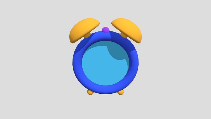 Toon Clock/Stunde/Heure/Hora/Saat 3D Model