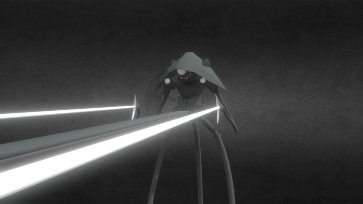 Tripod hill post 3D Model