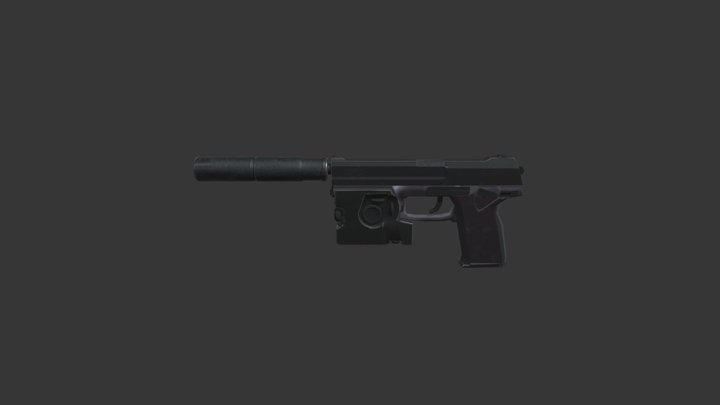Socom pistol 3D Model