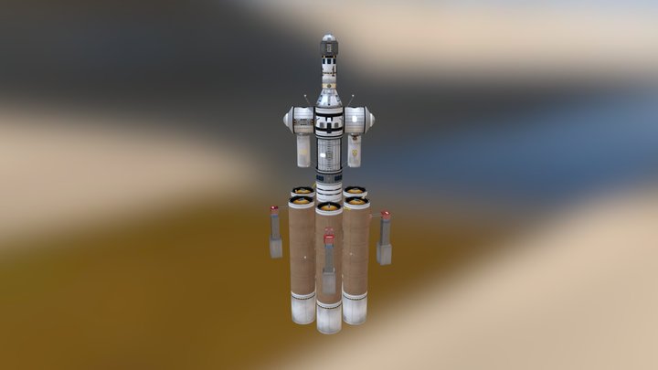 Kerbin Station 11 3D Model