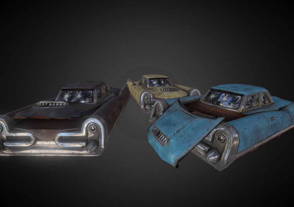 wreck vehicles - A 3D model collection by OneArtist - Sketchfab