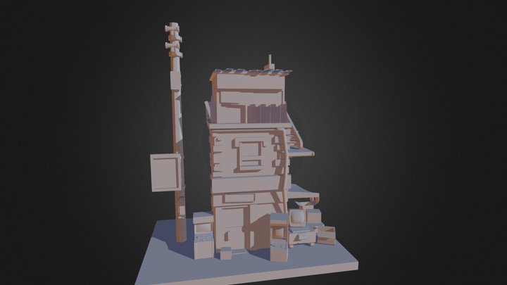 Arcade Building WIP 3D Model