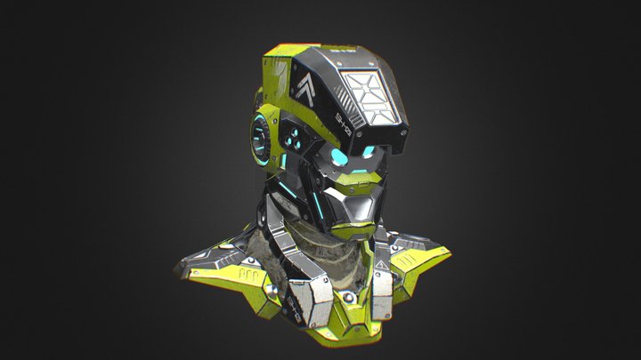 Mech Helmet 3D Model 3D Model