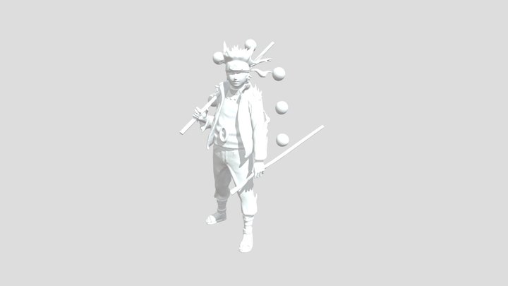 Naruto Uzumaki Mode Sage des Six Chemins 3D Model