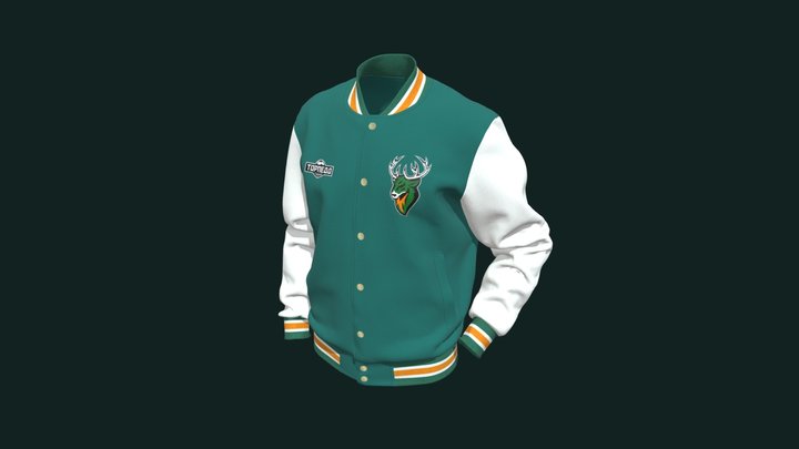 Бомбер в фирменных цветах клуба «Торпедо» 3D Model