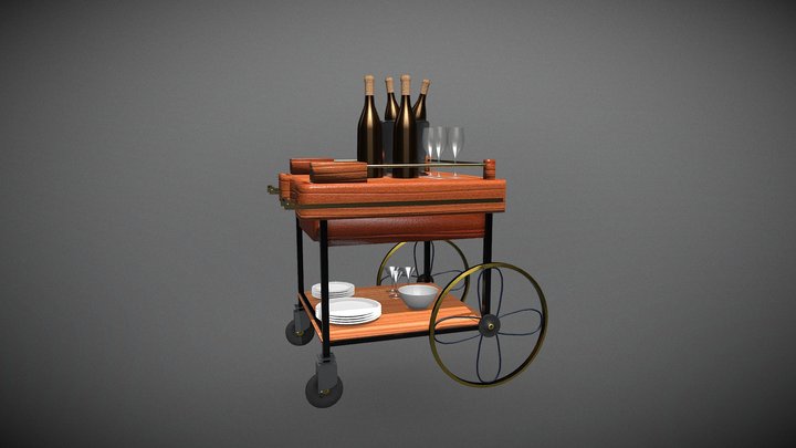 Brewery Cart 3D Model 3D Model