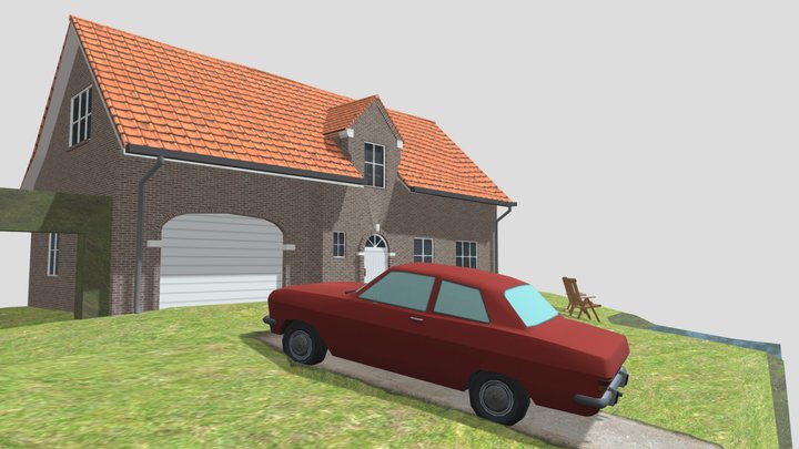 DAE Diorama - Grandma's House 3D Model