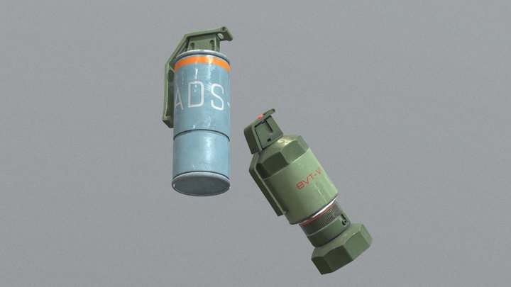 Grenades props - RUINER 3D Model