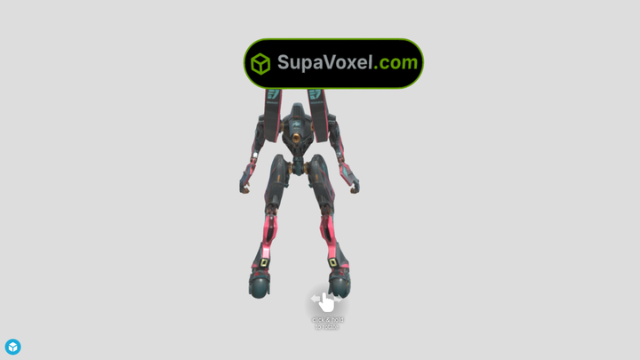 Racing Mech Robot - Tripo vs Meshy vs SupaVoxel