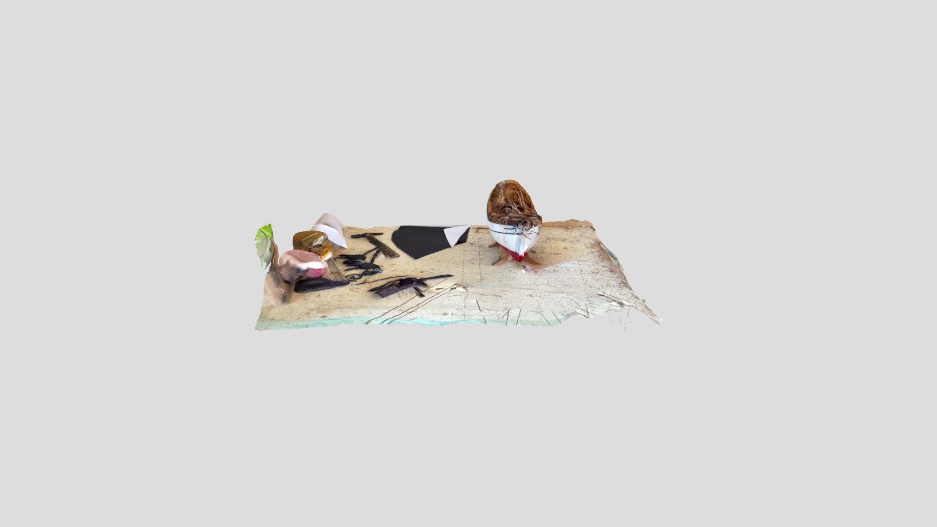 Miniature traditional boat