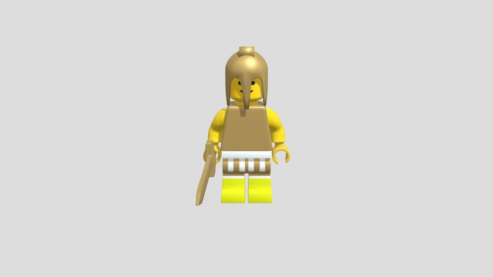 Lego Sparta Warior 3D Model