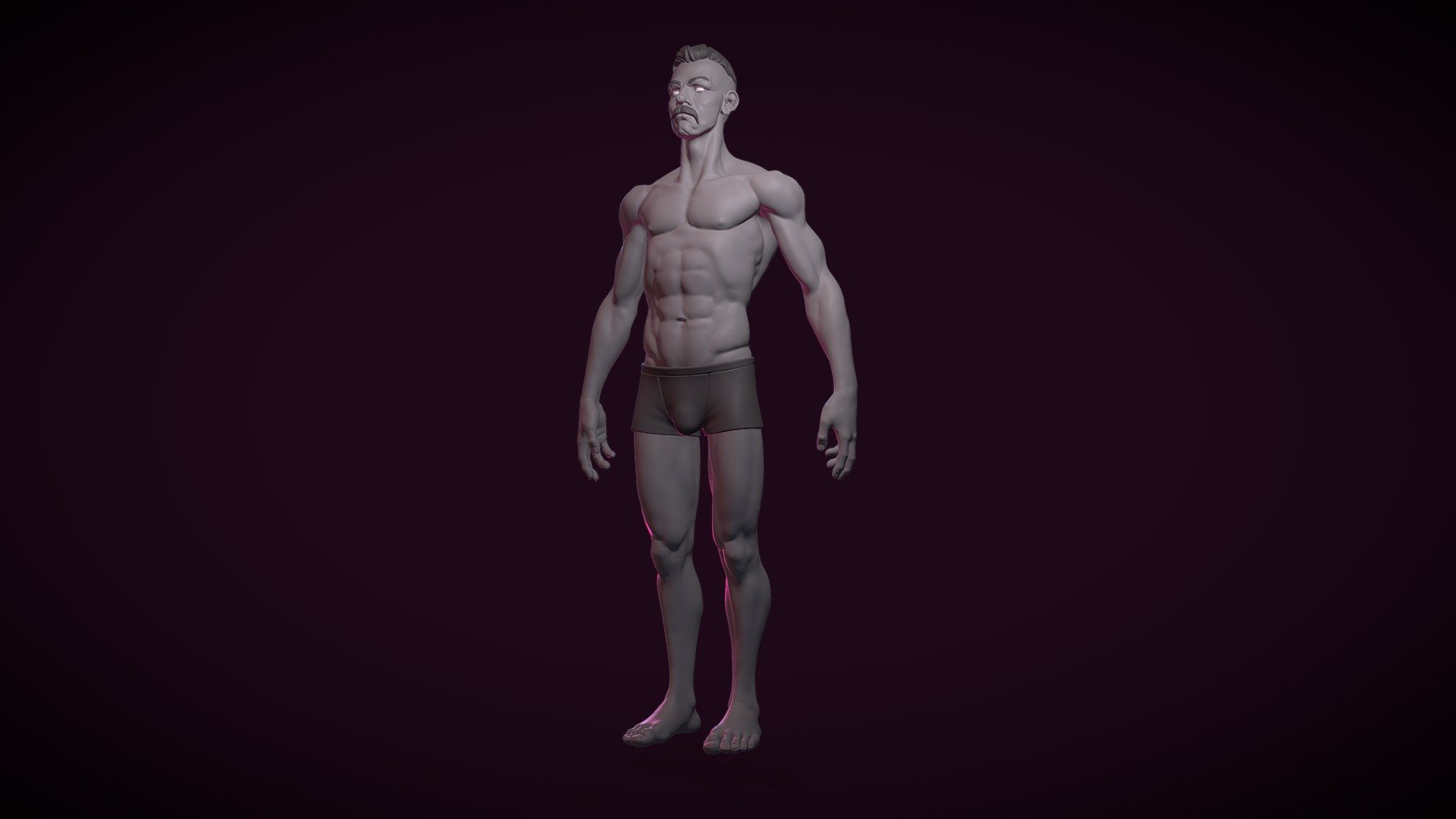 Stylized anatomy sculpt practice - 3D model by gkirill22 [22c25b7