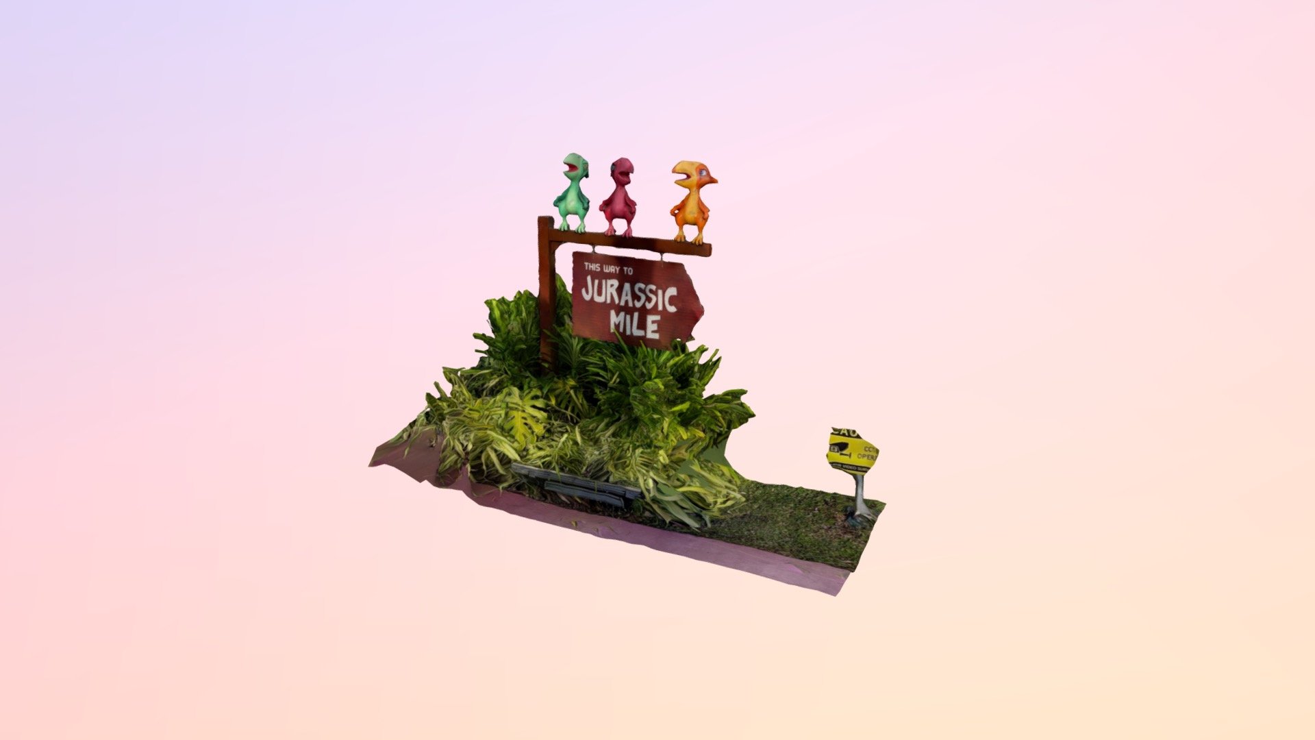 Jurassic Mile 1B Starting Signage