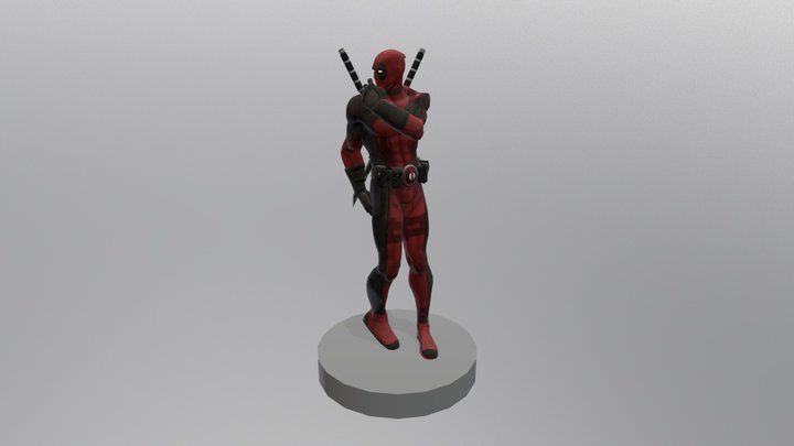 Deadpool pose 3D Model