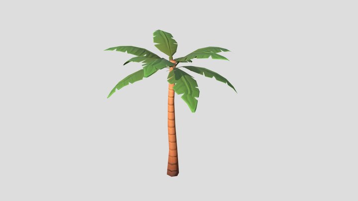 Stylized Palm Tree 3D Model