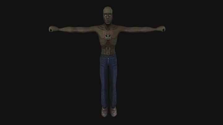 Shadow Man Fan Art 3D Model
