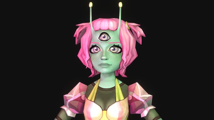 KaylienUFO // Character Model 3D Model