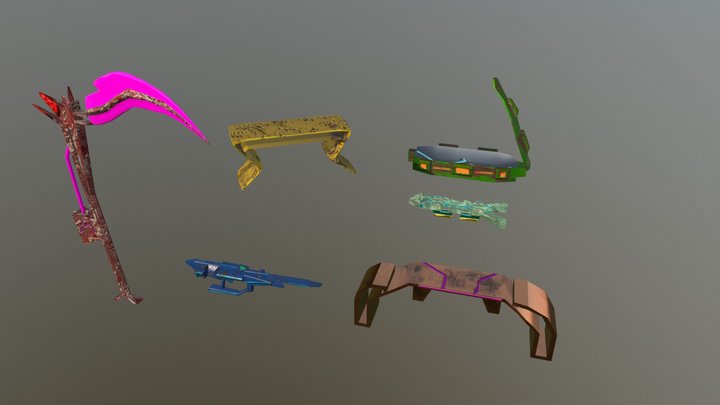 Nelson Kung 6 Props 3D Model