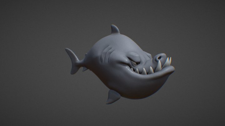Digital Sculpt Fundamentals Course: Shark-sculpt 3D Model