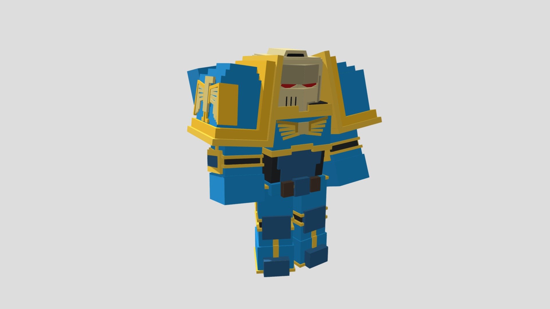 Warhammer 40,000 Ultra Marine [Minecraft Model] Download Free 3D