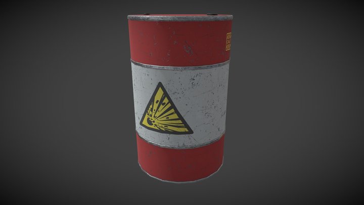Explosive Barrel – Free 3D Model STL