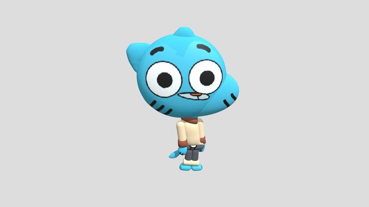 Gumball Watterson - Download Free 3D model by Snazzy (@aidhal6081) [5f87d74]