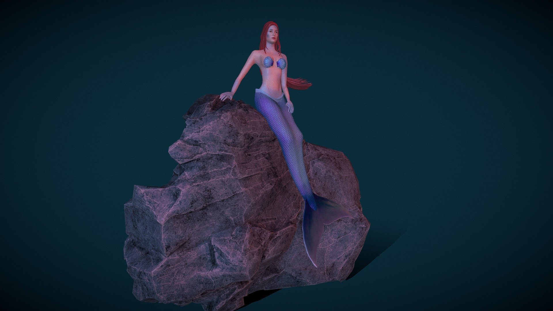 Mermaid - Buy Royalty Free 3D model by arloopa [22c966a] - Sketchfab Store