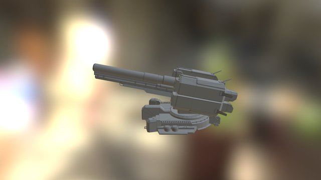 Defence Turret 3D Model