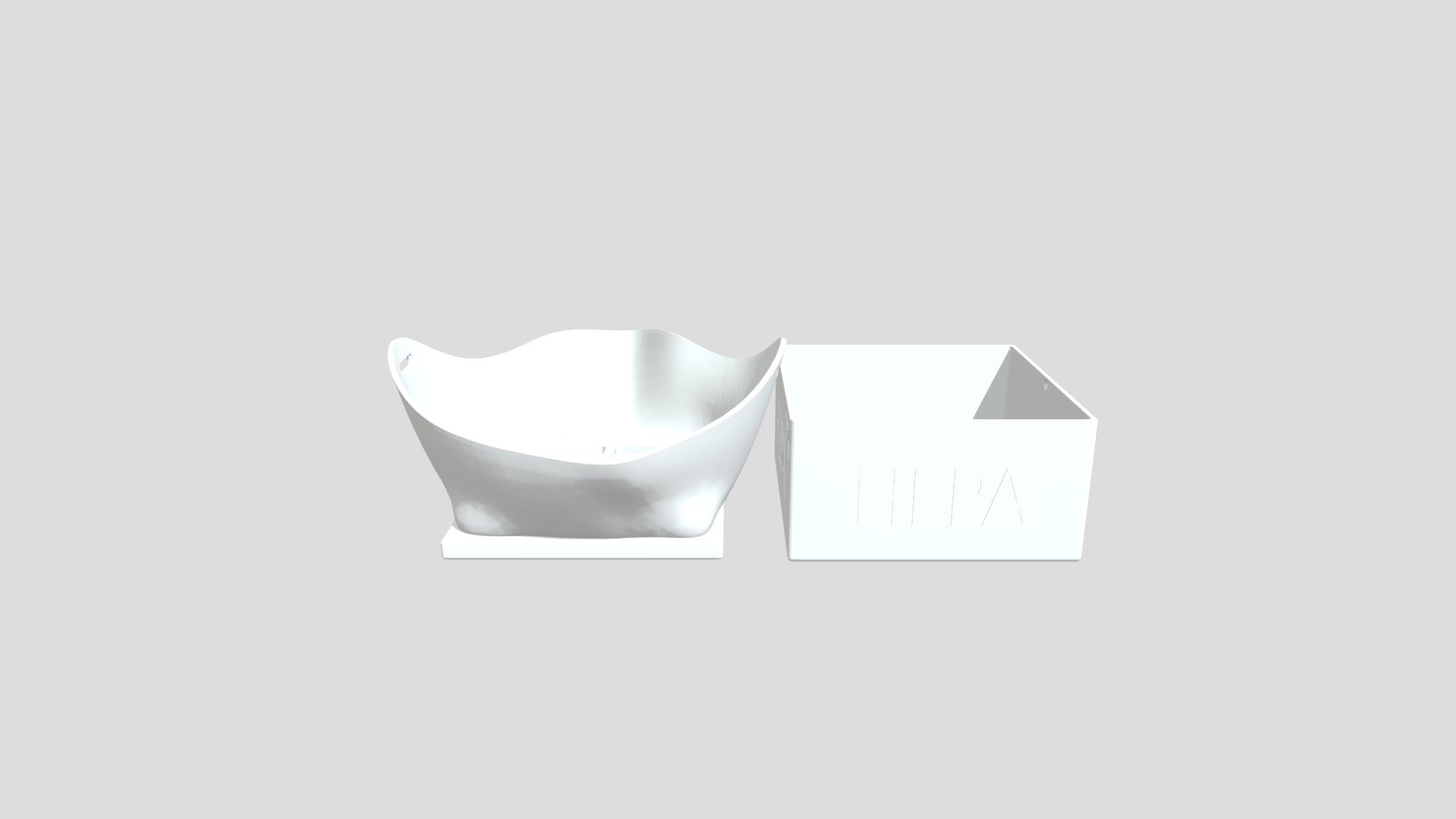 HEPA Covid Coronavirus Face Mask (10cm variant) Download Free 3D