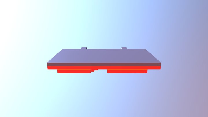 City Building DE Roof Sign 3D Model