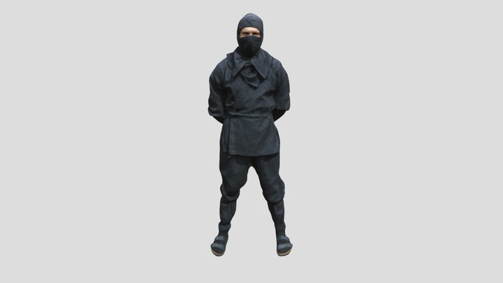 Ninja-low poly-real life based-inspired- 3D Model