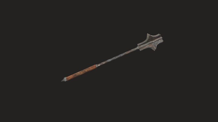 Flanged Mace 3D Model