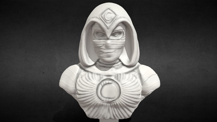 Moon Knight 3D Printable Bust - Marvel