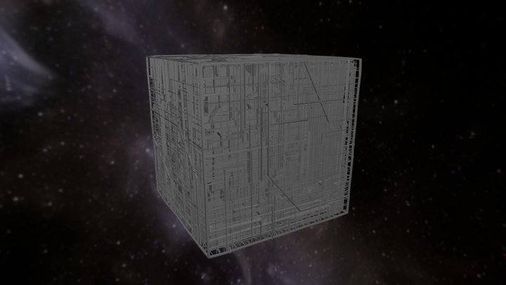 Borg Cube - Star Trek TNG 3D Model