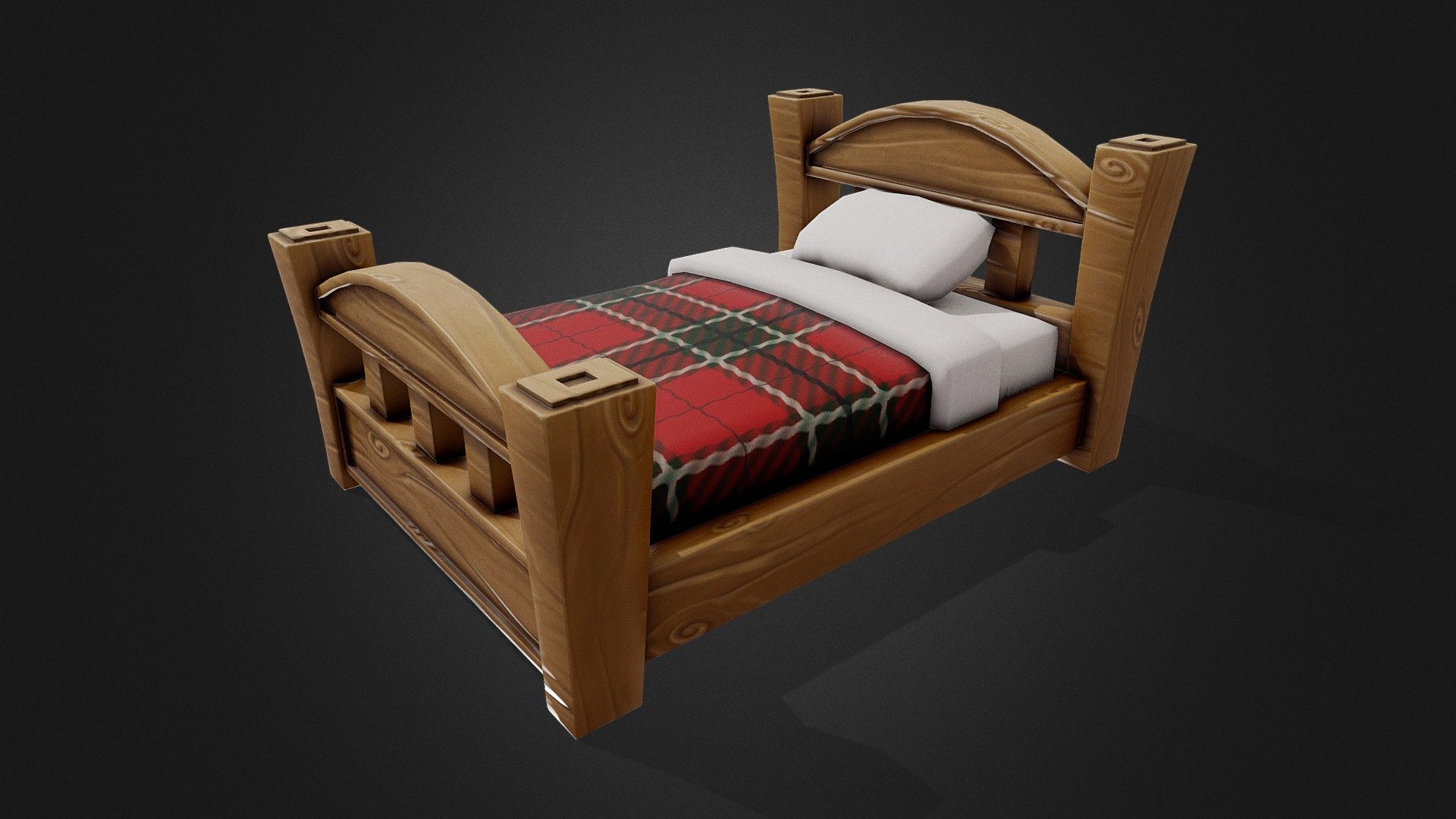 Stylized Cartoon Bed 3D Model $8 - .max .obj .fbx .ztl .lxo .unknown -  Free3D