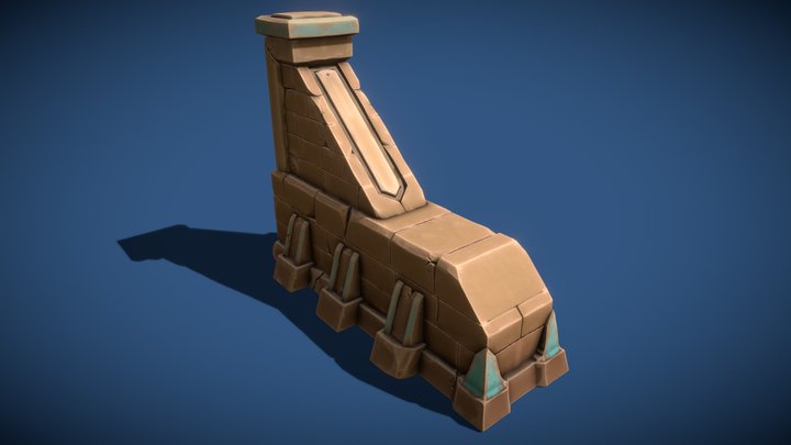 Stylized column 3D Model