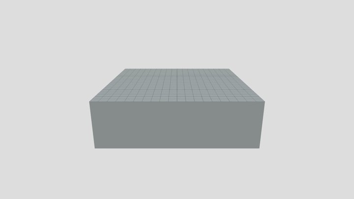 Test Grid blue 3D Model