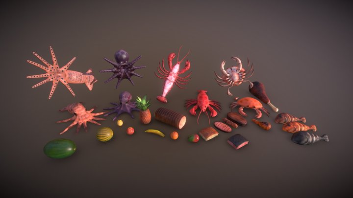 Stylized Food 3D Model