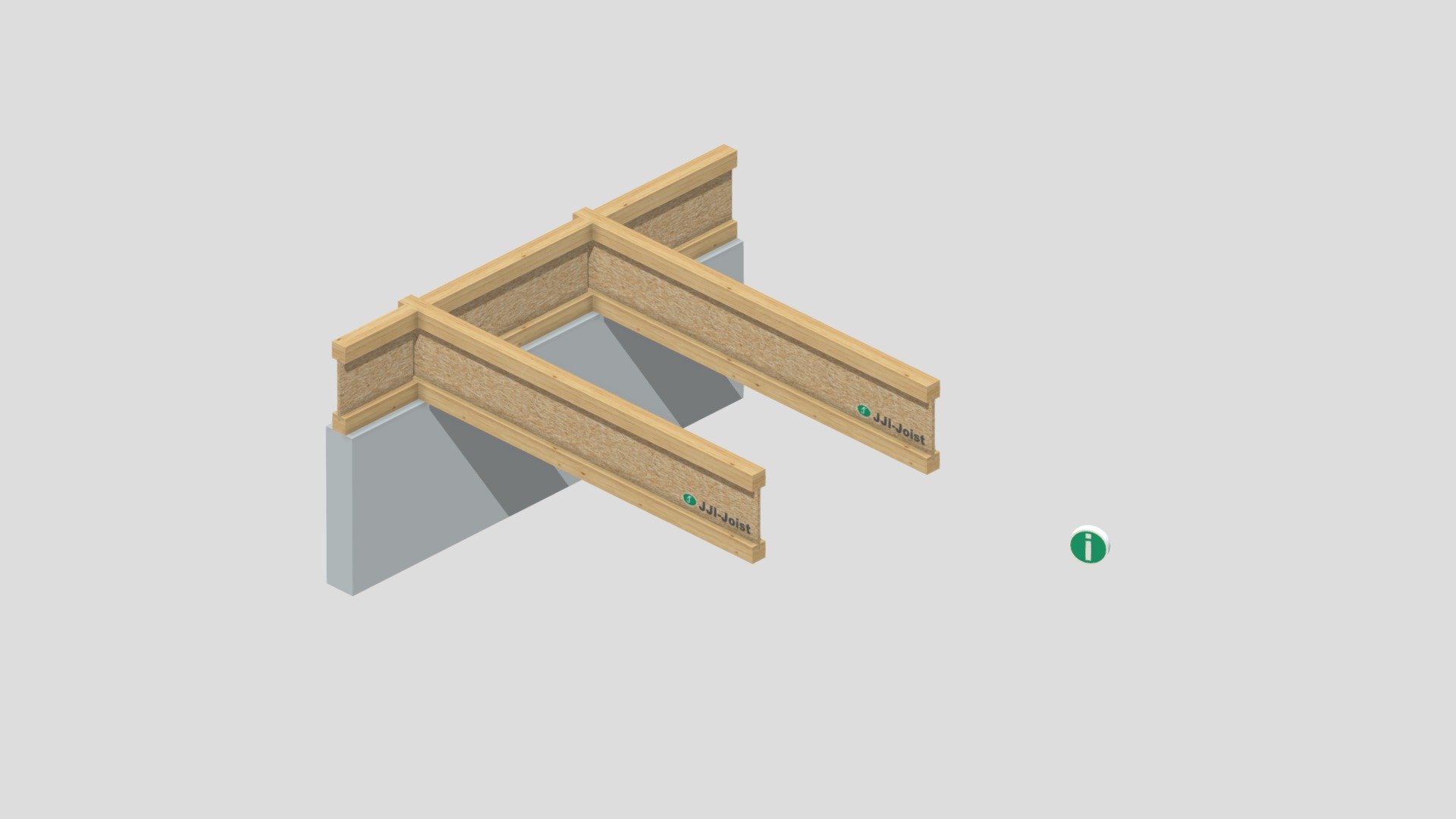 F6 | Terminating JJI-Joist on wall - 3D model by JamesJonesTSD [22cfed0 ...