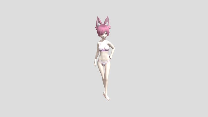 free_annie_anime_gerl_-_without_clothes (1) 3D Model