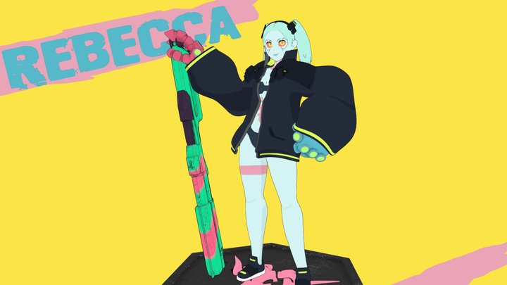 Rebecca - Cyberpunk Edgerunners 3D Model