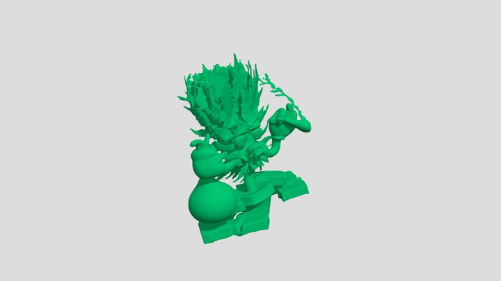 Various Cannabis Figurine 3D Model