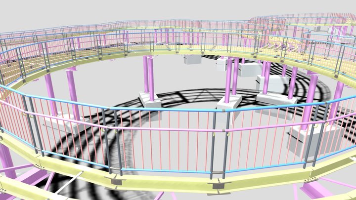 Пешеходный навес 3D Model