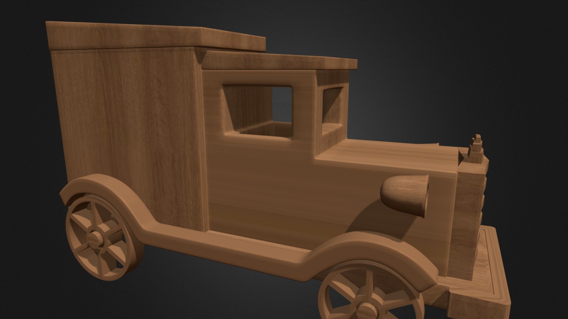 Toy Car modeling without texture.