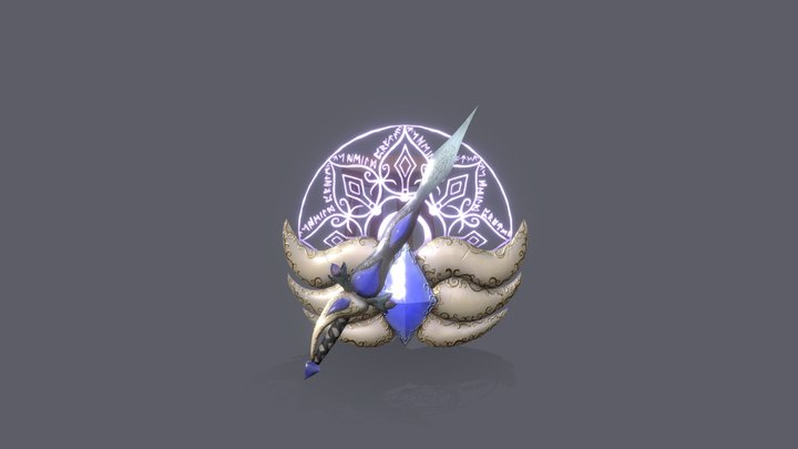 Mage's Sword & Shield 3D Model