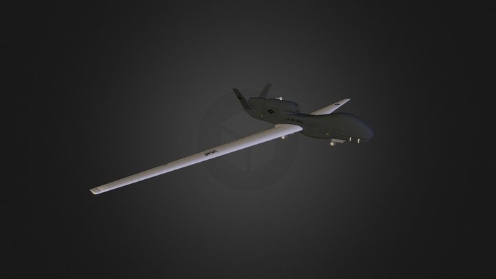 Global Hawk UAV 3D Model