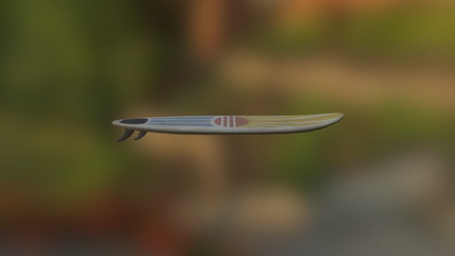華冑サーフボード 3D Model